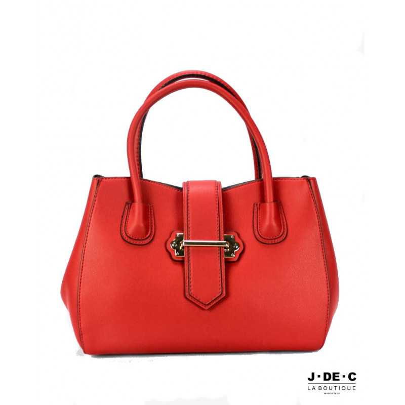 Sac à Main Rouge ou Orange Imitation Cuir