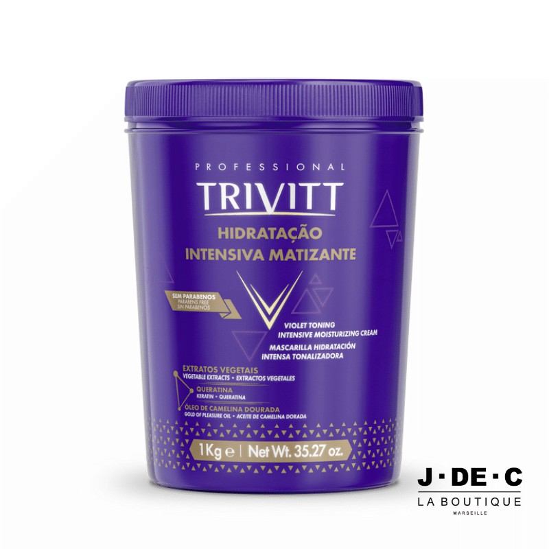 Soin Hydratation Intensive Kératine Neutralisant 1 Kg • TRIVITT Professional
