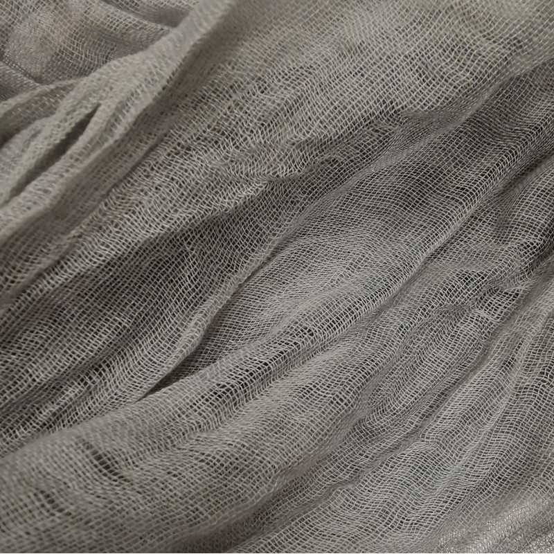 Foulard Effet Gaufré ou froissé Gris • Basic & Intemporel