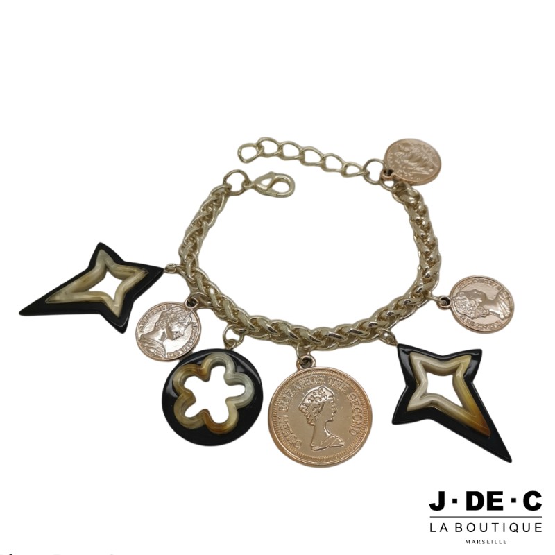 Bracelet Doré Médailles Sequins • Interstellaire