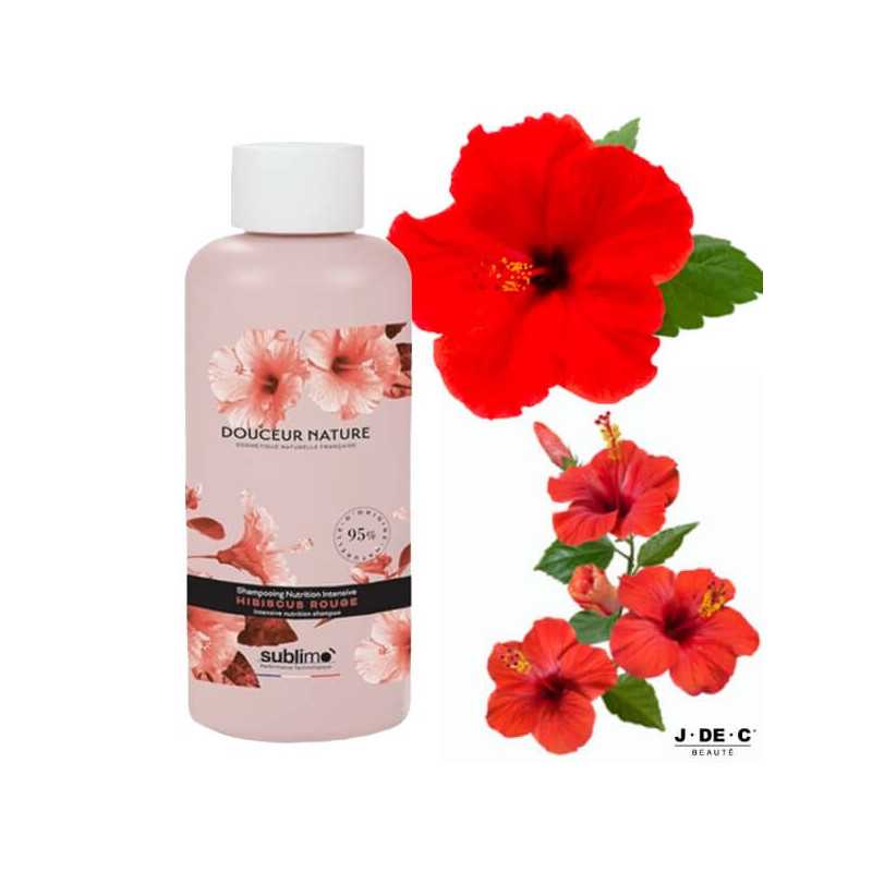 Shampooing Nutrition Intensive 250 ml Hibiscus Rouge Douceur Nature • Sublimo