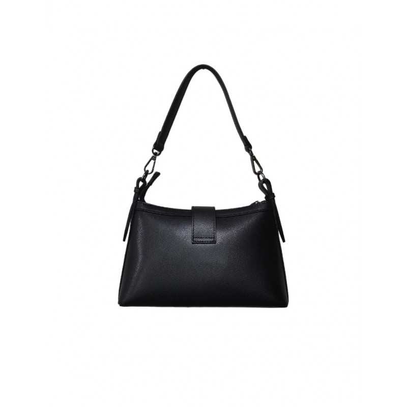 Sac à Main Trapèze Cuir Noir