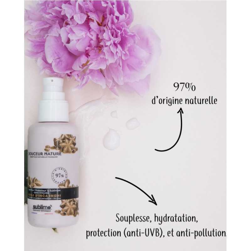 Soin 10 en 1 Protecteur & Sublimant 100 ml Soin Sans Rinçage Huile d'Inca Inchi - DOUCEUR NATURE • SUBLIMO