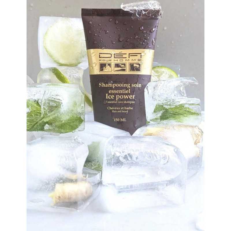 Shampooing Soin Essentiel Ice Power Cheveux & Barbe • DÉFI POUR HOMME