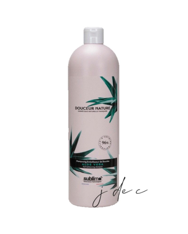 Shampooing Embelliseur de Boucles Aloe Vera • Douceur Nature 1 Litre • SUBLIMO