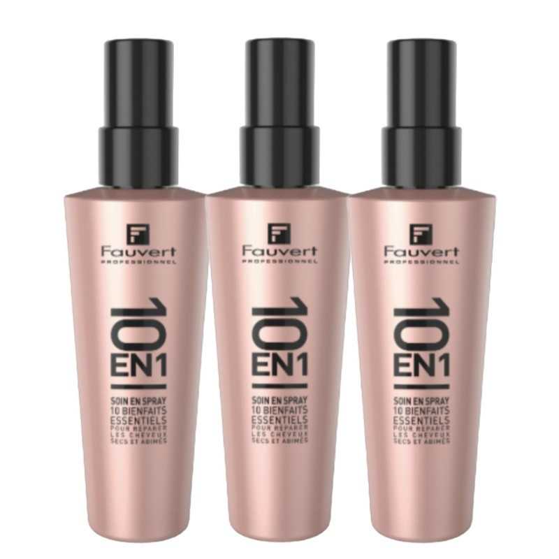 Trio de Soins en Spray 10 en 1 sans rinçage 150 ml - Fauvert Professionnel