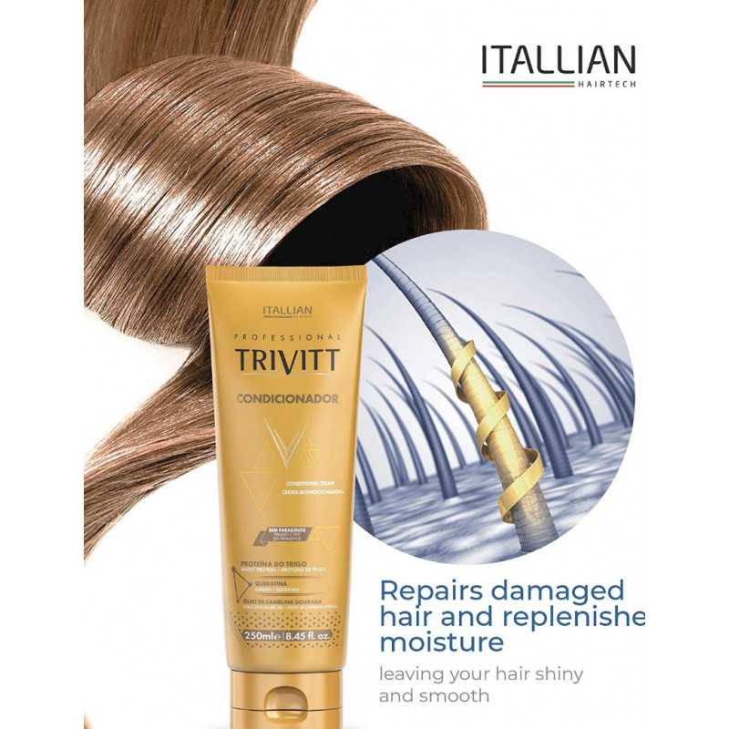 Après-Shampooing Conditioner Doux & Revitalisant 250 ml - Trivitt Professional Itallian Hairtech