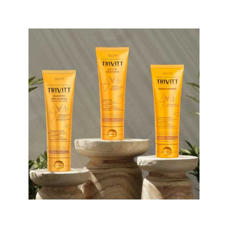 Soin Leave-In Hydratant 250 ml Soin Cheveux Lissant Sans Rinçage • Trivitt Professional Itallian Hairtech