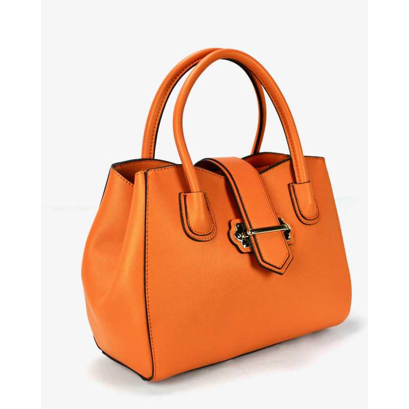 Sac à Main Rouge ou Orange Imitation Cuir