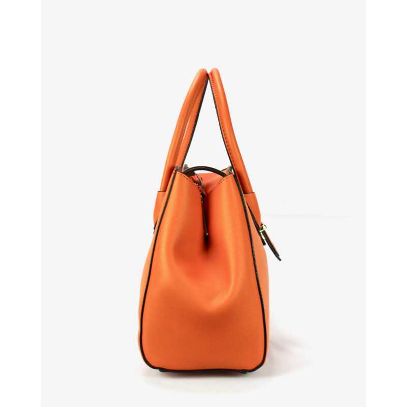 Sac à Main Rouge ou Orange Imitation Cuir