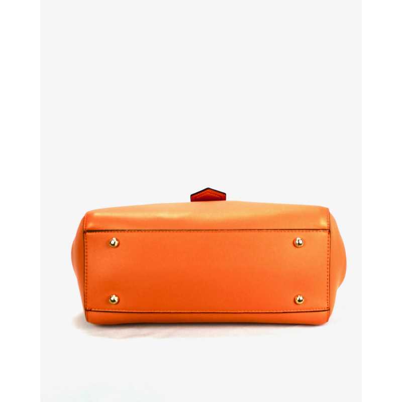 Sac à Main Rouge ou Orange Imitation Cuir