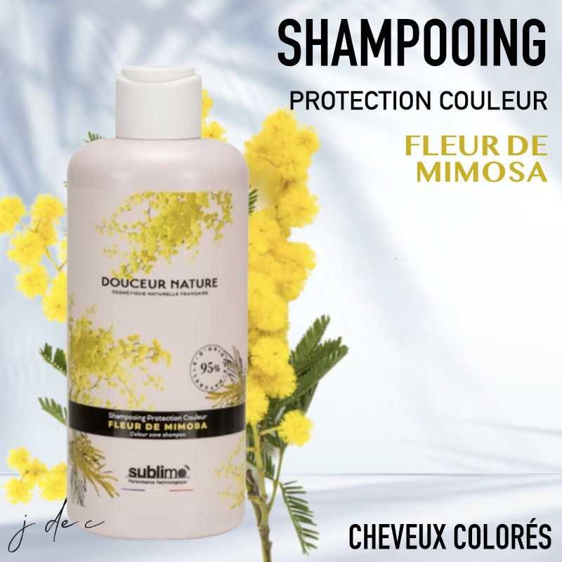 Shampooing Protection Couleur 250 ml Fleur de Mimosa - Douceur Nature - SUBLIMO