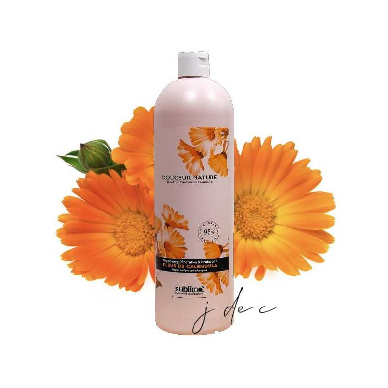Duo Shampooing et Soin Profond Réparation & Protection Fleur de Calendula - Grand Format - Douceur Nature SUBLIMO