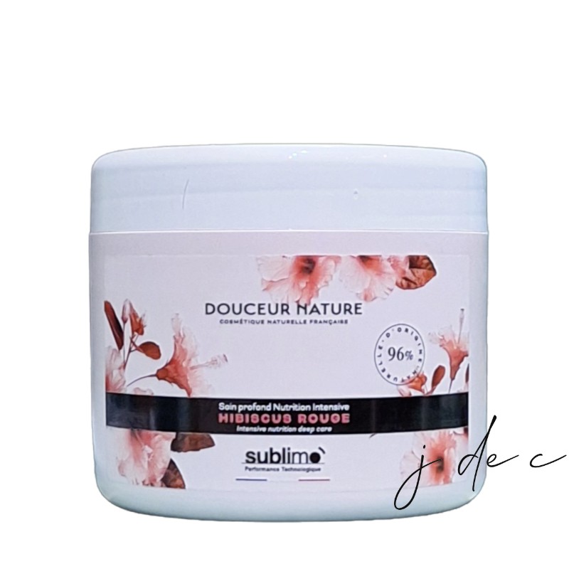 Soin Profond Nutrition Intensive 500 ml Hibiscus Rouge - Douceur Nature - SUBLIMO