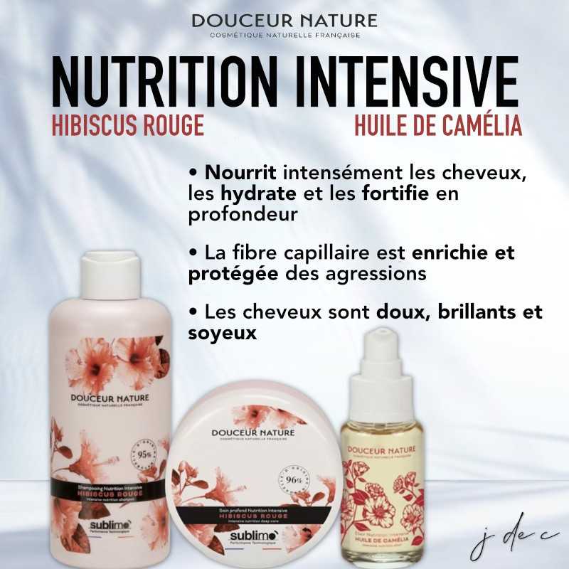 Shampooing Nutrition Intensive 250 ml Hibiscus Rouge Douceur Nature • Sublimo
