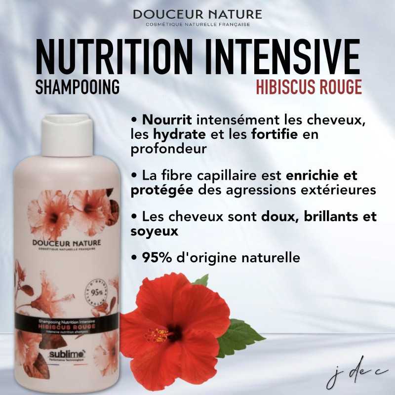 Shampooing Nutrition Intensive 250 ml Hibiscus Rouge Douceur Nature • Sublimo