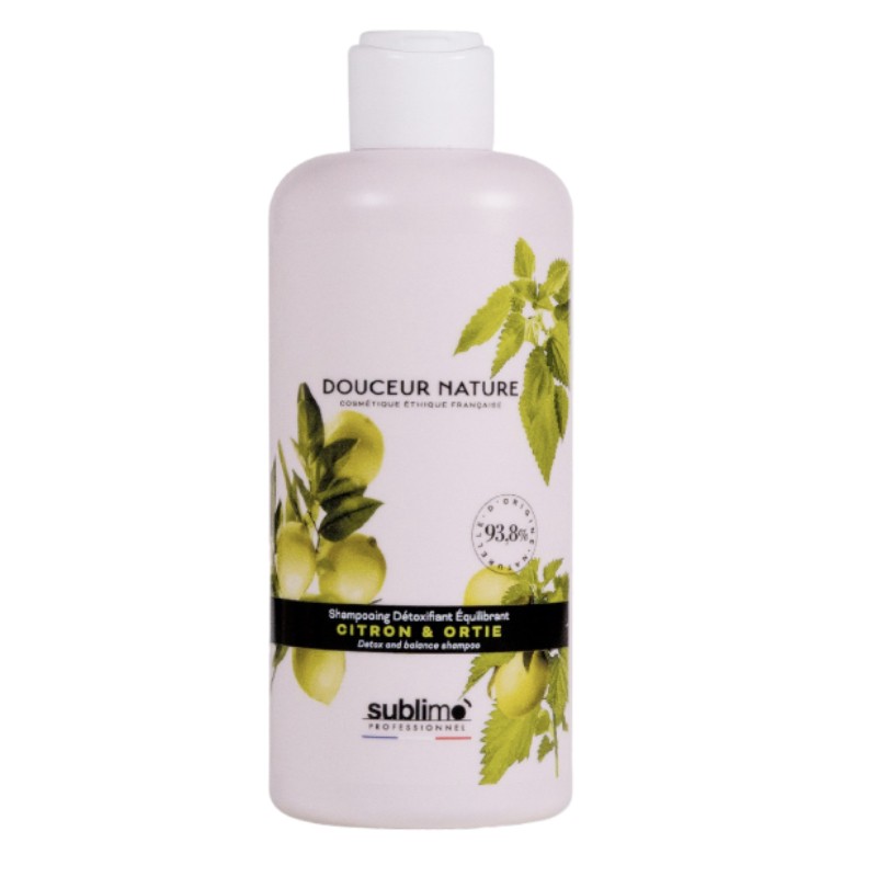 Shampooing Détoxifiant Équilibrant 250 ml Citron & Ortie - Douceur Nature Sublimo