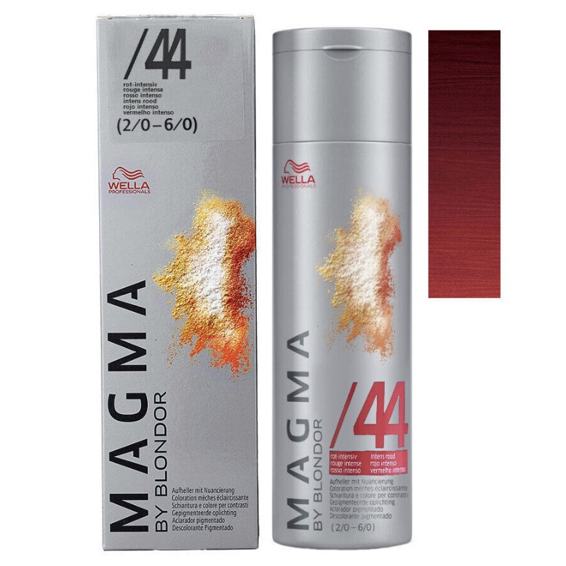 Magma By Blondor /44 Rouge Intense - Coloration Mèches Eclaircissante 120 g - WELLA