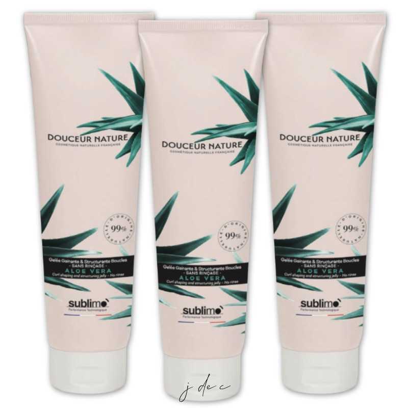 Pack Trio Gelées Gainantes Boucles Aloe Vera - Douceur Nature Sublimo