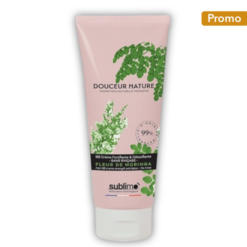 Hair BB Crème Fortifiante & Détoxifiante Fleur de Moringa - Douceur Nature • Sublimo