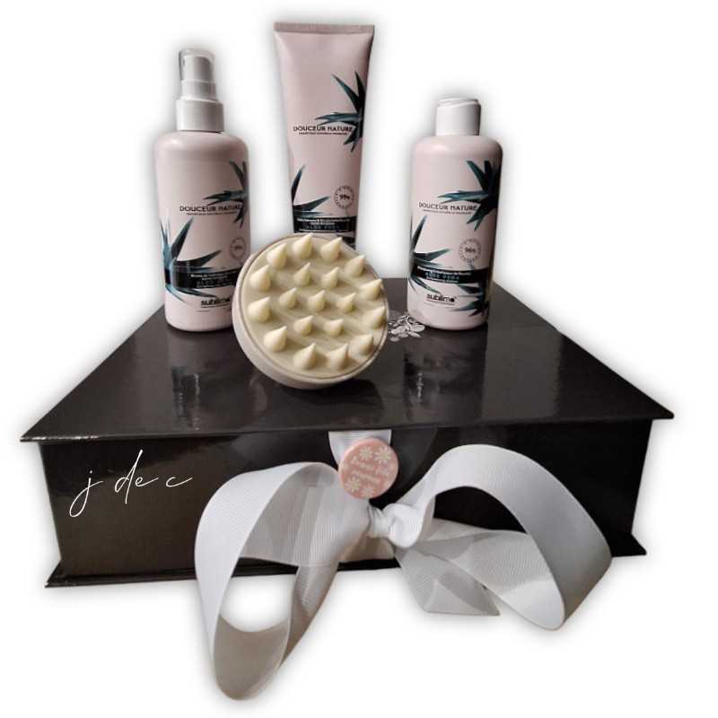 Coffret Cadeau Routine de Soin Cheveux Bouclés Aloe Vera - Douceur Nature Sublimo