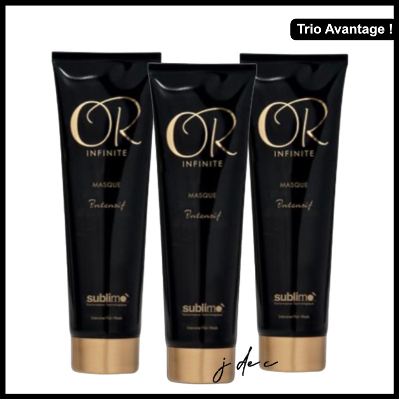 Trio Masque Intensif Argan & Or 24 Carats - Or Infinite Sublimo - 3x150 ml