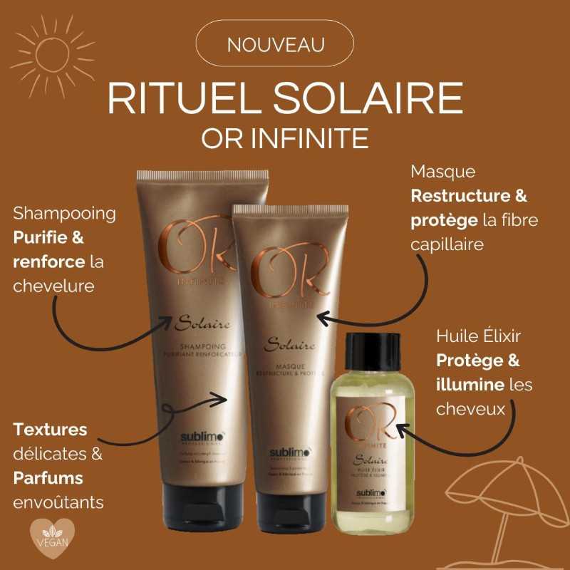 Soins Cheveux Exposés au Soleil - Rituel Solaire Or Infinite Sublimo