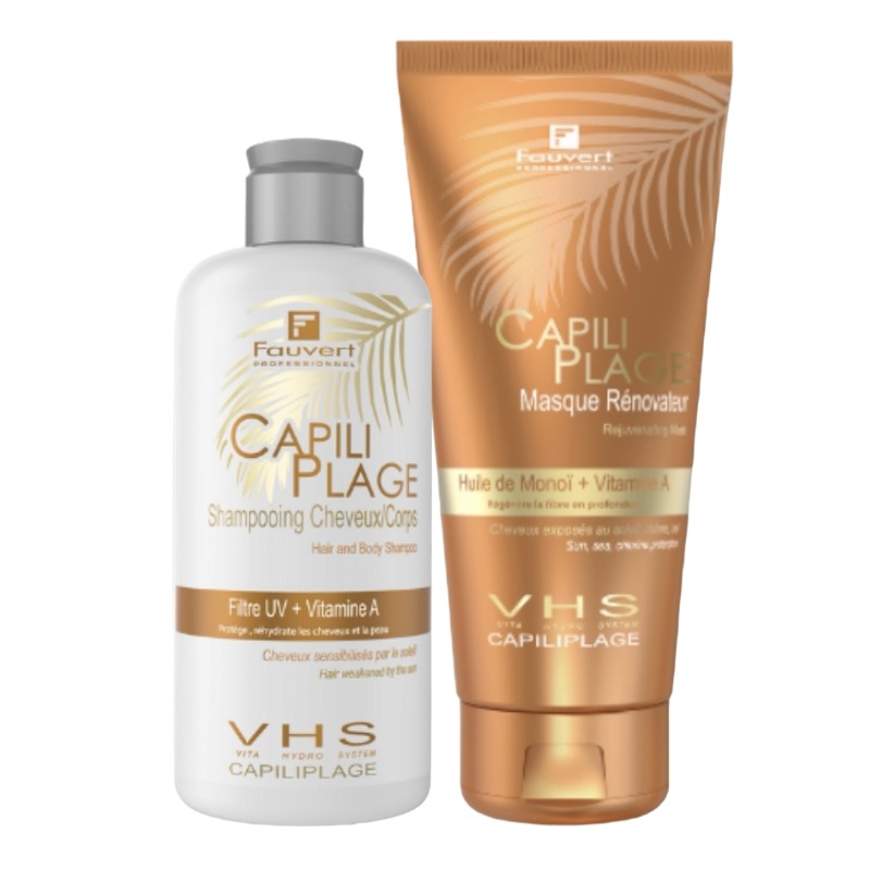 Duo Capiliplage Shampooing & Masque Rénovateur - Cheveux Exposés au Soleil - Capiliplage Fauvert Professionnel