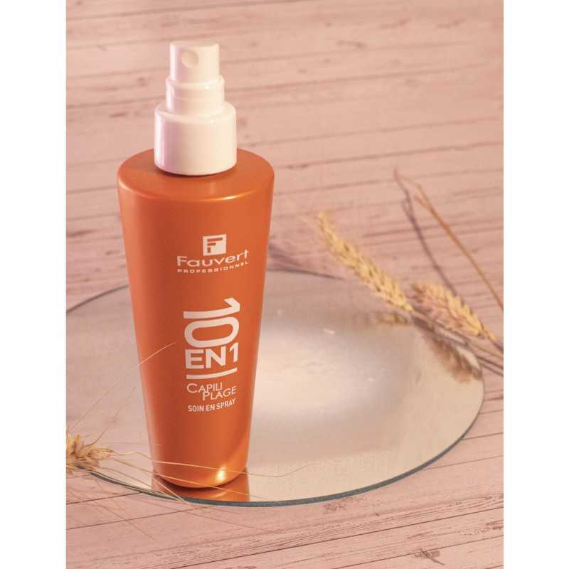 Duo Capilipage Shampooing & Soin 10 en 1 Sans Rinçage - Cheveux Exposés au Soleil - Capiliplage Fauvert Professionnel