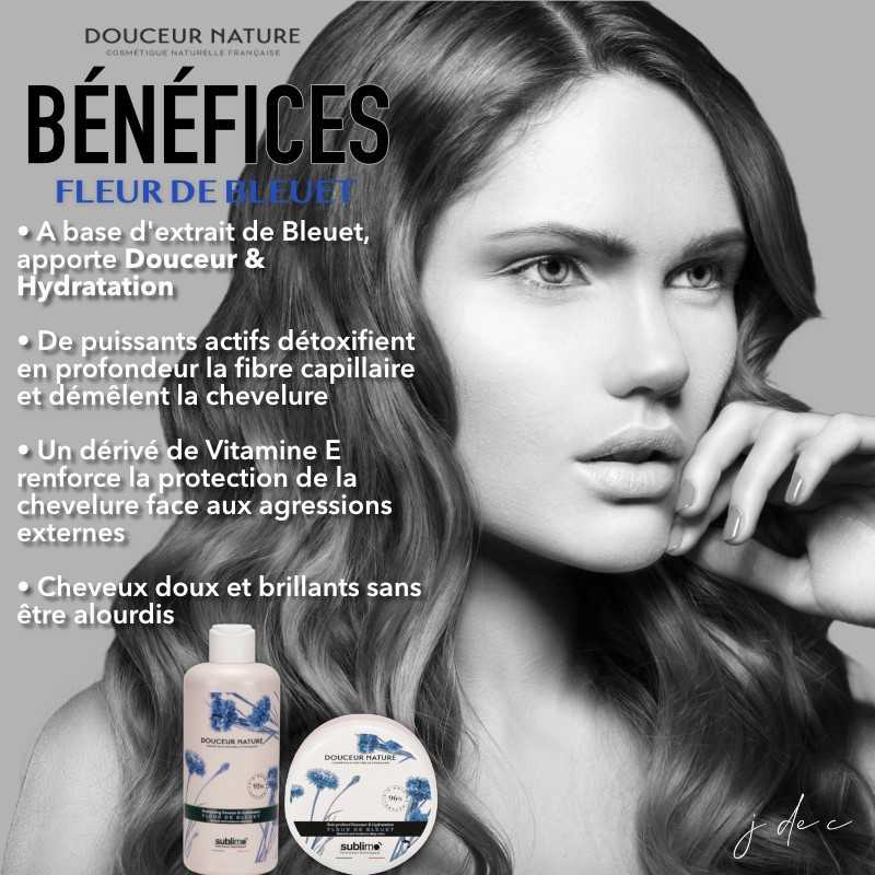 Shampooing Douceur & Hydratation 250 ml Fleur de Bleuet - Douceur Nature - Sublimo