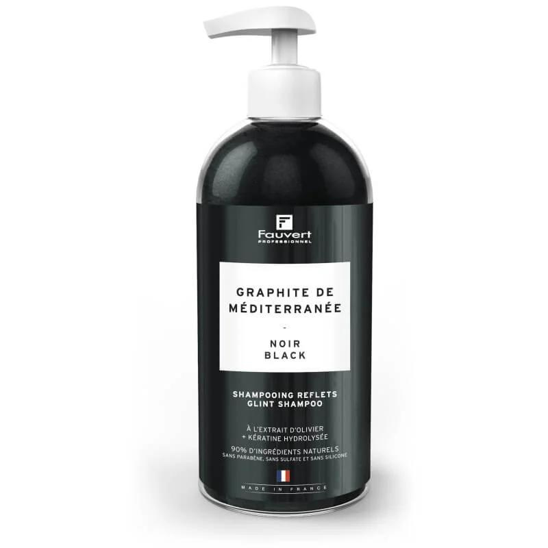 Shampooing Repigmentant Noir - Graphite de Méditerranée 500 ml | FAUVERT Professionnel