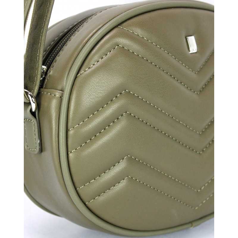 Sac à Main Matelassé Porté Epaule Noir ou Kaki