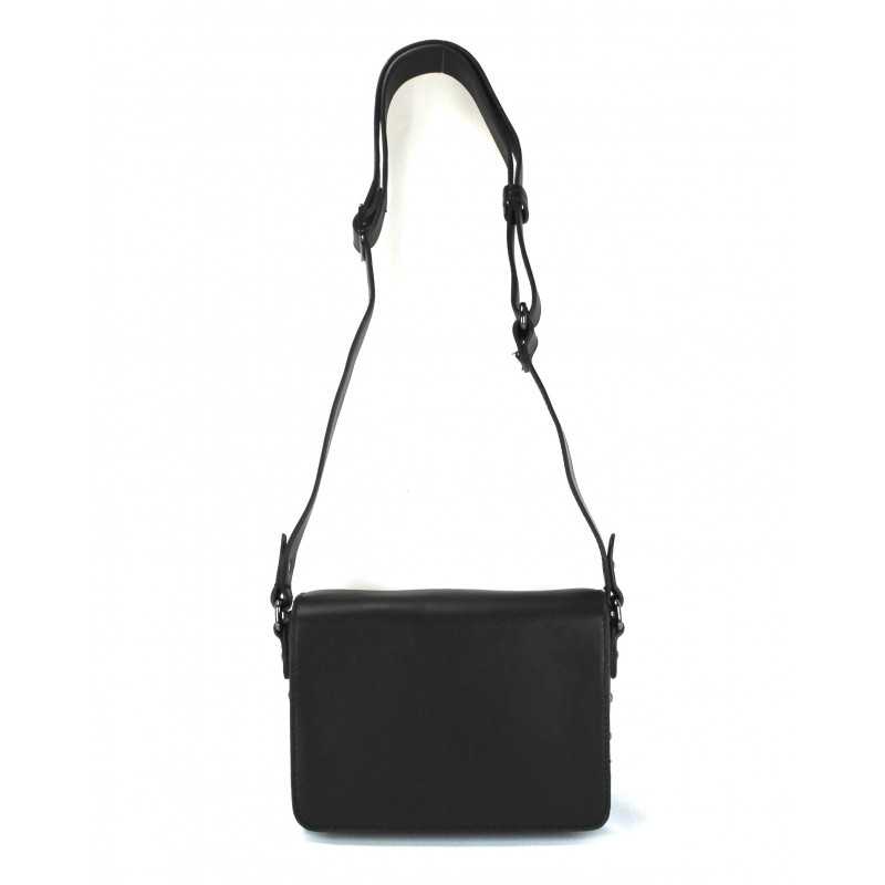 Sac à Main Façon Cuir avec Clous Noir ou Kaki