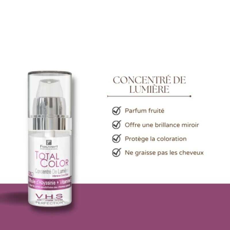Concentré de Lumière Sérum Cheveux Colorés - Total Color | FAUVERT Professionnel