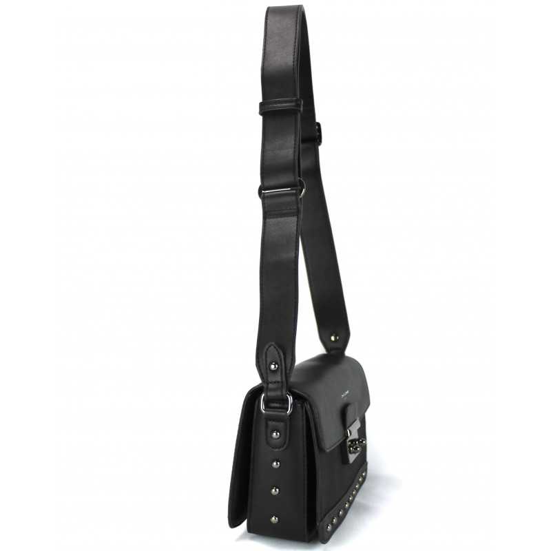 Sac à Main Façon Cuir avec Clous Noir ou Kaki