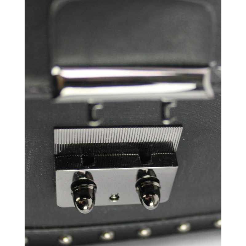 Sac à Main Façon Cuir avec Clous Noir ou Kaki