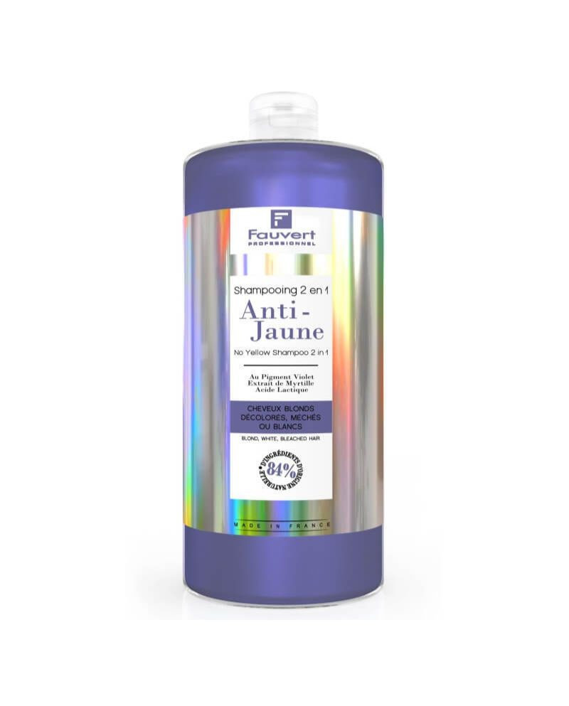 Shampooing Soin 2 en 1 Anti-Jaune 1 litre - FAUVERT Professionnel