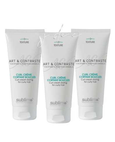 Trio Curl Crème Coiffant Boucles Art & Contraste - Sublimo | Lot de 3
