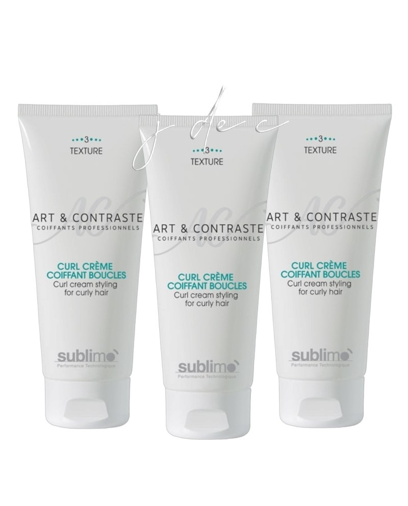 Trio Curl Crème Coiffant Boucles Art & Contraste - Sublimo | Lot de 3