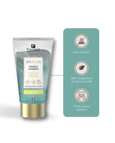 Masque Détox Charbon - Rivages FAUVERT | 150 ml 2