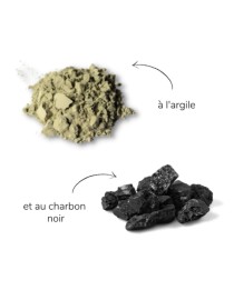 Shampooing Solide Détox Charbon & Argile - Rivages FAUVERT | 55 g