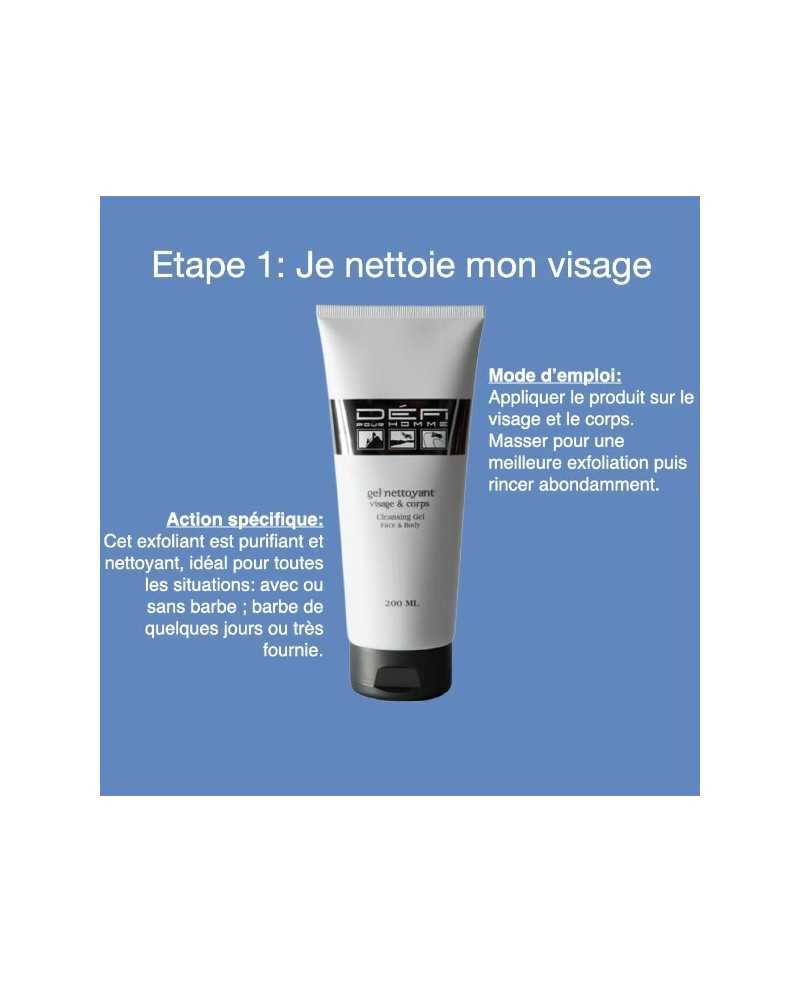 Gel Nettoyant Visage & Corps - Défi pour Homme | 200 ml