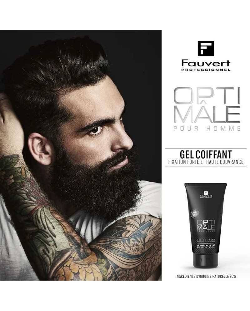 Trio Gel Coiffant Teinté Absolute Black Gel Optimâle | FAUVERT