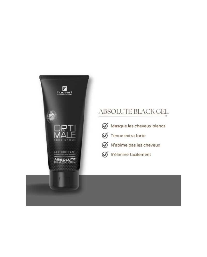 Trio Gel Coiffant Teinté Absolute Black Gel Optimâle | FAUVERT