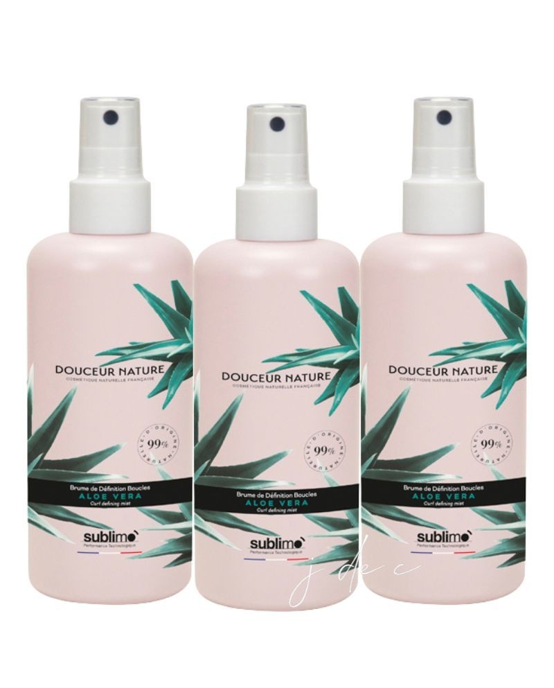 Trio Brume de Définition Boucles Aloe Vera - Douceur Nature SUBLIMO