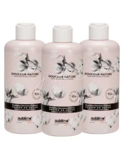 Trio Shampooing Déjaunisseur Nectar de Coton | Sublimo