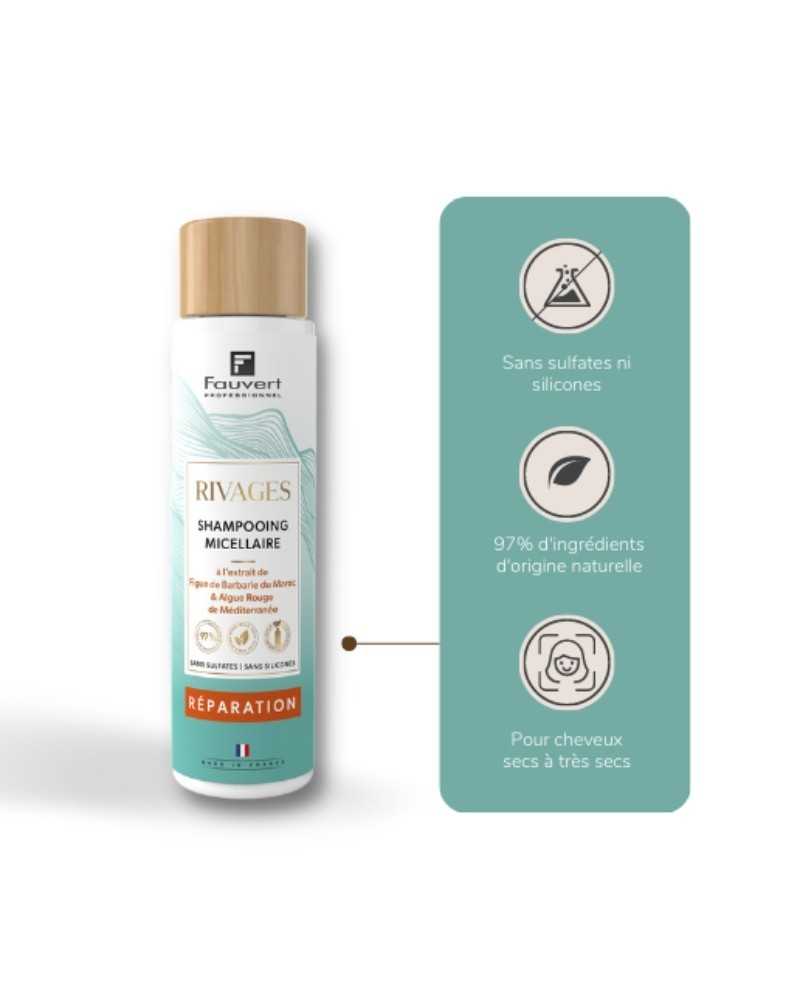 Trio Shampooing Micellaire Réparation - Rivages FAUVERT - 750ml