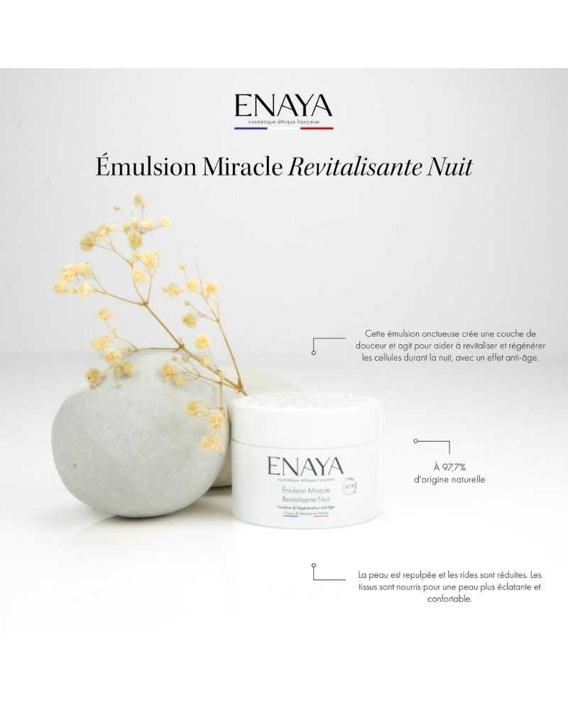 Émulsion Miracle Revitalisante Nuit - ENAYA | 40 ml