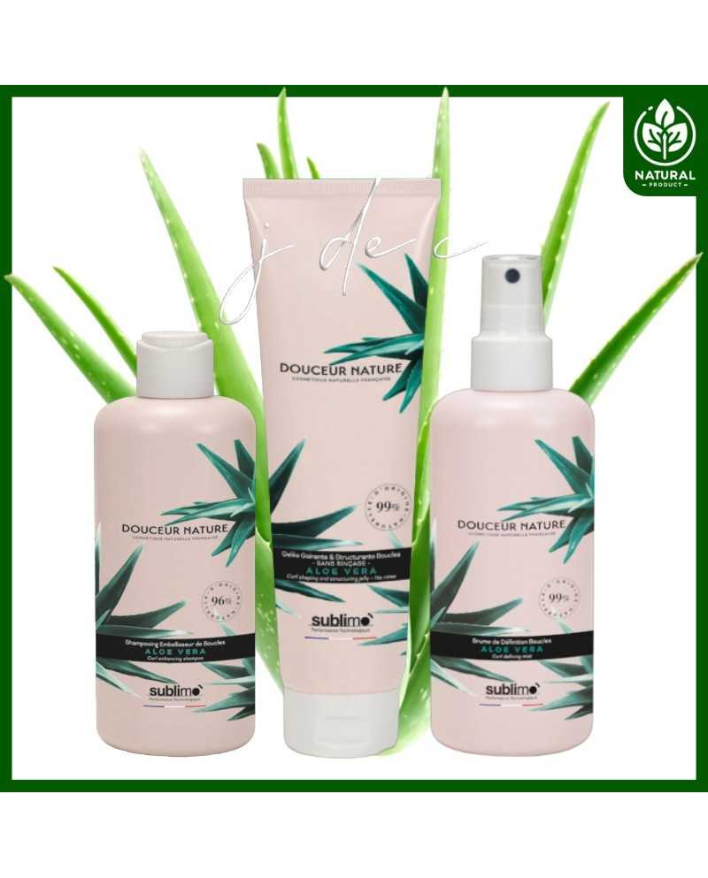 Coffret Cadeau Cheveux Bouclés Aloe Vera - Douceur Nature Sublimo
