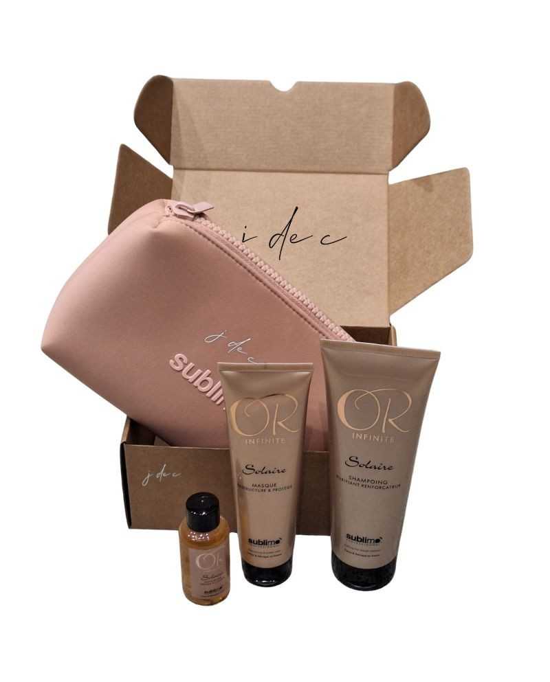 Coffret Cadeau Soin Cheveux Exposés au Soleil - Or Infinite Sublimo